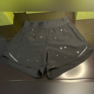 Lululemon Hotty Hot High Rise Short 4” Poco Loco Foil Black